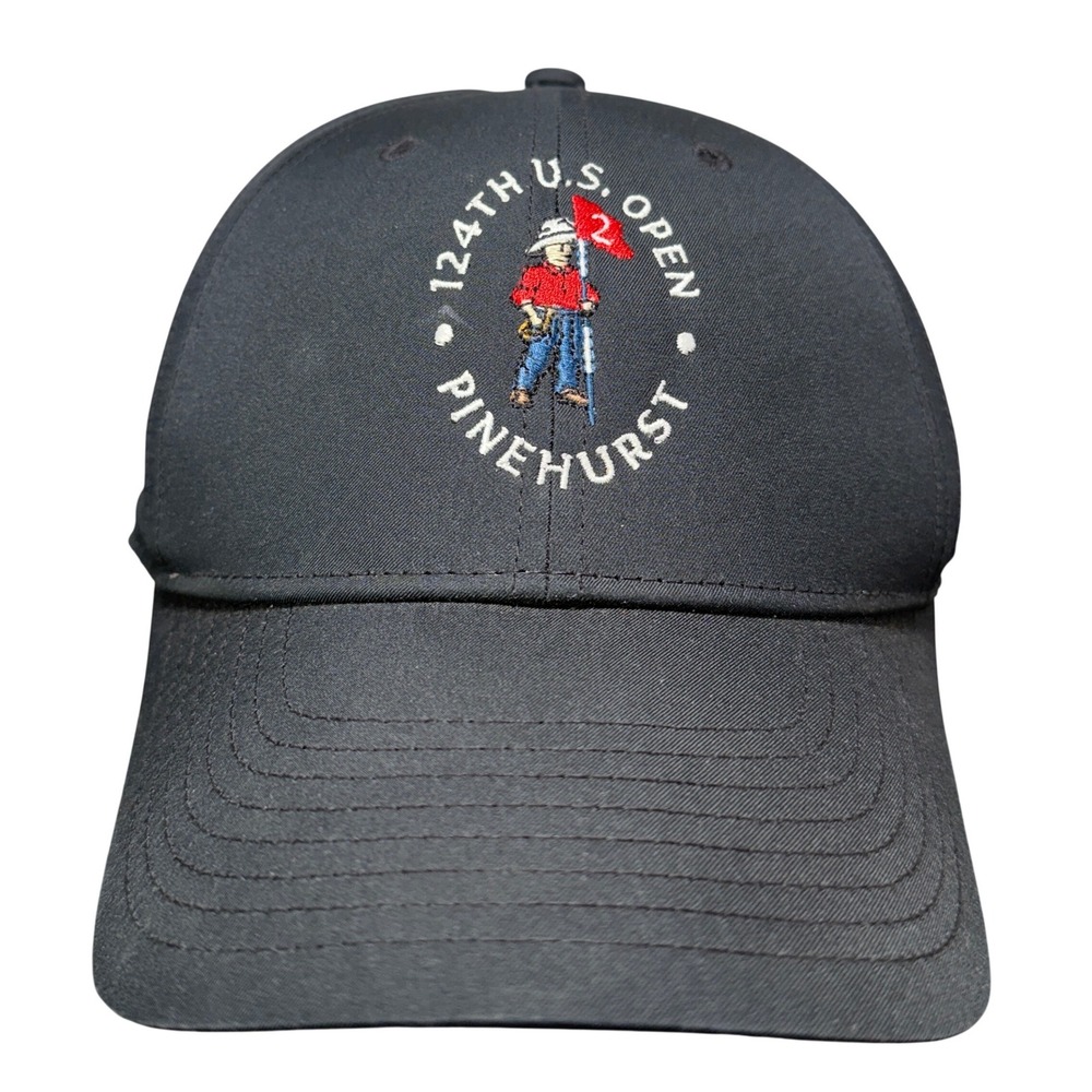 Nike Golf Hat M/L Black 124th US Open Pinehurst Dri-FIT Club Cap FB6452-010